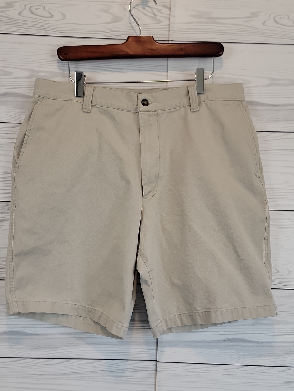 Dockers Chino Shorts Men's Casual Flat Front - Light Tan Size Waist 36"